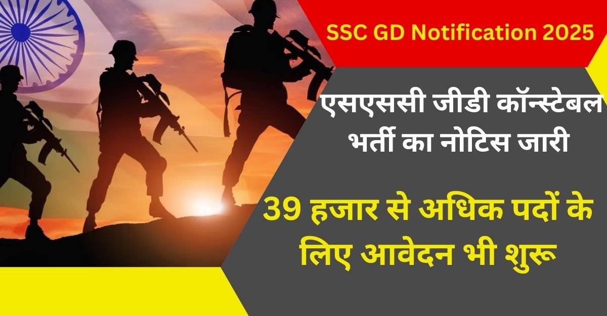 SSC GD Notification 2025